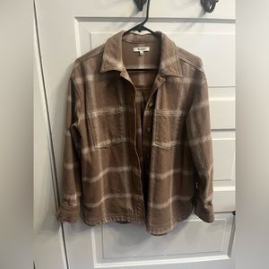 Madewell flannel Kentwood Oversized shirt jacket in windowpane